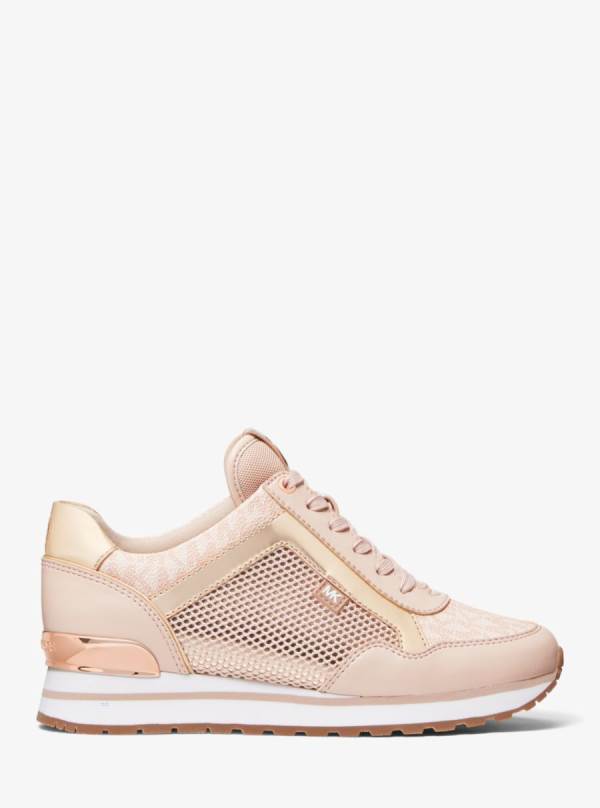 Damske Tenisky Michael Kors Maddy Mixed-Media Ruzove - Topanky Michael Kors Outlet | GAHLK-1542